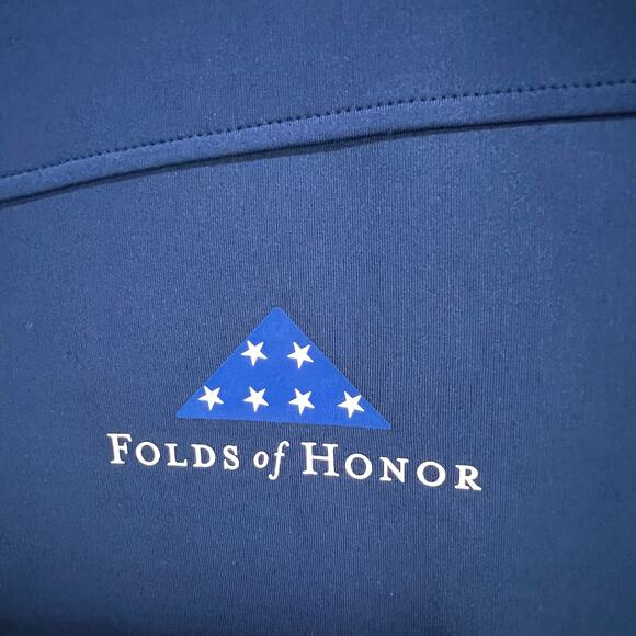 Folds Of Honor Pullover Womens 3XL Blue Stars Flag Patriotic Logo Athletic USA - Picture 4 of 13
